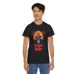 Halloween Fright Night Black Color T-Shirt For Unisex Heavy Cotton Tee