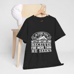 Mountains typography Black color Tshirt For Unisex Heavy Cotton Tee
