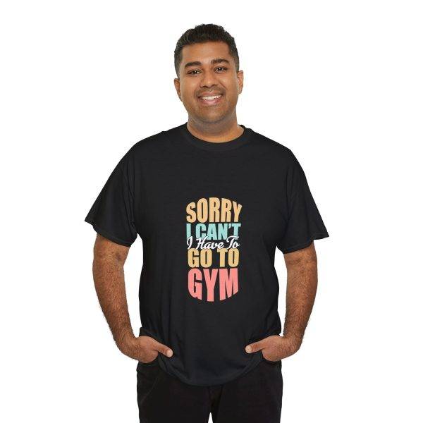 Funny Gym Apology Tee - Unisex Heavy Cotton T-Shirt