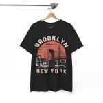 Brooklyn New York Black Color T-Shirt For Unisex Heavy Cotton Tee