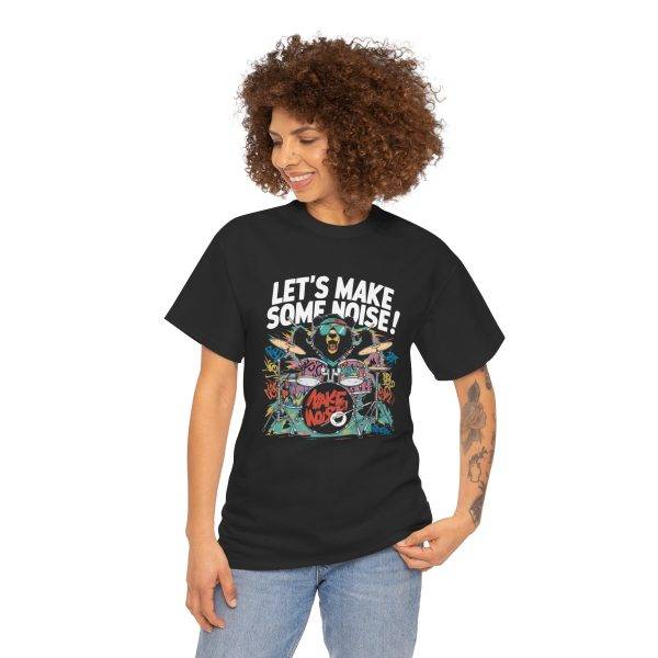 Unisex Heavy Cotton Tee - Let's Make Some Noise! Rock Music Shirt