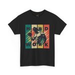 Hard work gym black color Tshirt For Unisex Heavy Cotton Tee
