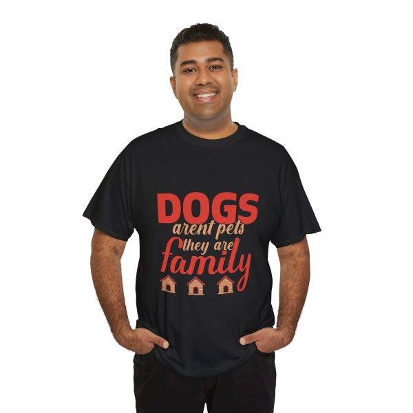 Unisex Heavy Cotton Tee - "Dogs Aren't Pets, They Are Family"