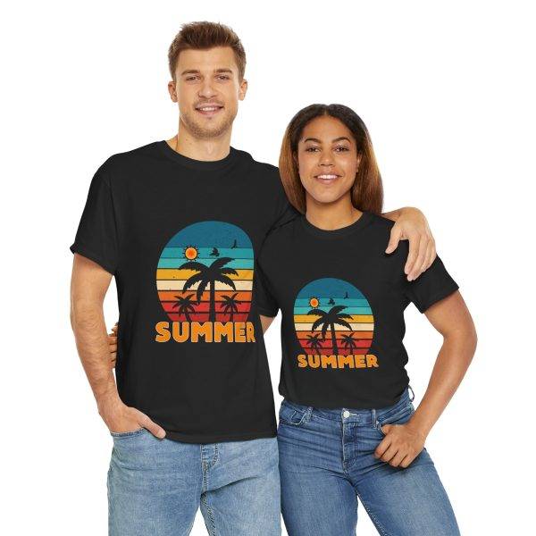 Retro Summer Vibes Unisex Heavy Cotton Tee