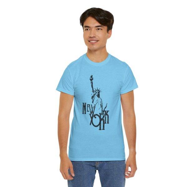 New York Liberty Unisex Heavy Cotton Tee - Vintage Inspired Graphic Tee
