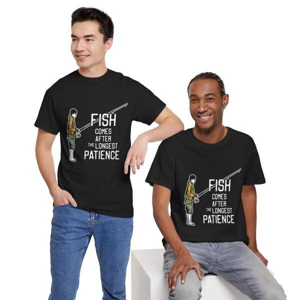 Fishing Patience Unisex Heavy Cotton Tee - Perfect Gift for Anglers