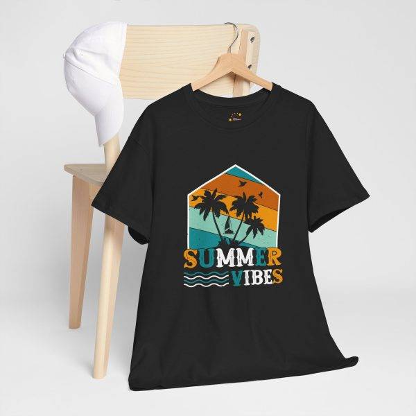 Summer Vibes Unisex Heavy Cotton Tee - Perfect for Beach Days & Casual Outings