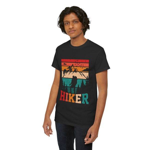 Hiker Vintage Graphic Unisex Heavy Cotton Tee - Perfect for Outdoor Adventures