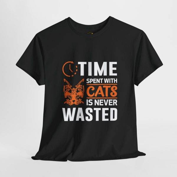 Time Spent with Cats Unisex Heavy Cotton Tee