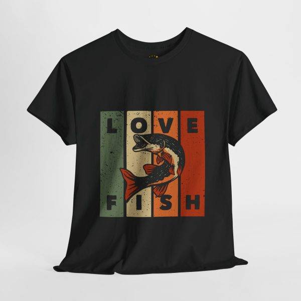 Love Fish Unisex Heavy Cotton Tee – Perfect for Anglers and Fishing Lovers!