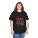 Unisex Heavy Cotton Tee - 'Dogs Never Lie About Love' - Pet Lover's Tee