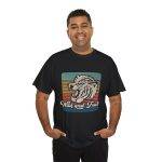 Wild and Free Unisex Heavy Cotton Tee – Vintage Retro Tiger Graphic