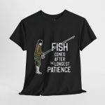 Fishing Patience Unisex Heavy Cotton Tee - Perfect Gift for Anglers