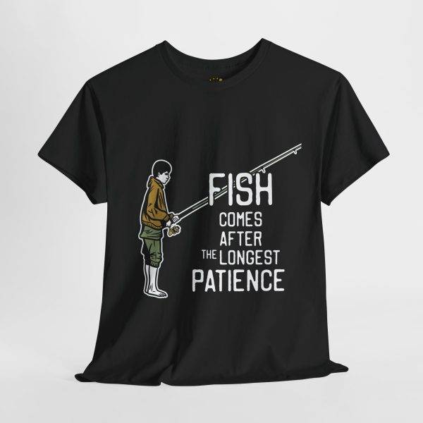 Fishing Patience Unisex Heavy Cotton Tee - Perfect Gift for Anglers