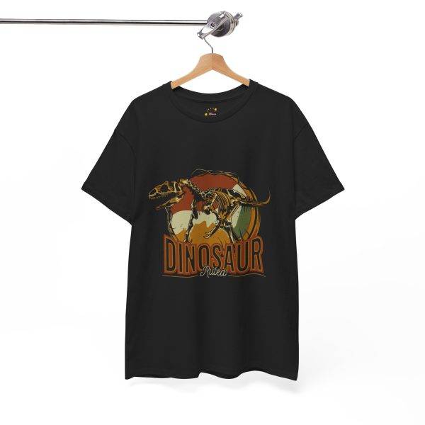 Dinosaur Graphic Unisex Heavy Cotton Tee - Vintage Style T-Shirt for Dino Lovers