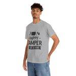 Happy Camper Unisex Heavy Cotton Tee - Life is Good Outdoor Shirt