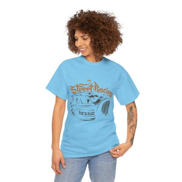 Street Racing Unisex Heavy Cotton Tee - Live to Ride Graphic Shirt
