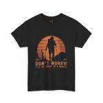 Inspirational Adventure Unisex Heavy Cotton Tee - "Don't Worry! I'll Be There in a Minute"
