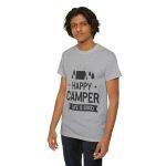 Happy Camper Unisex Heavy Cotton Tee - Life is Good Outdoor Shirt