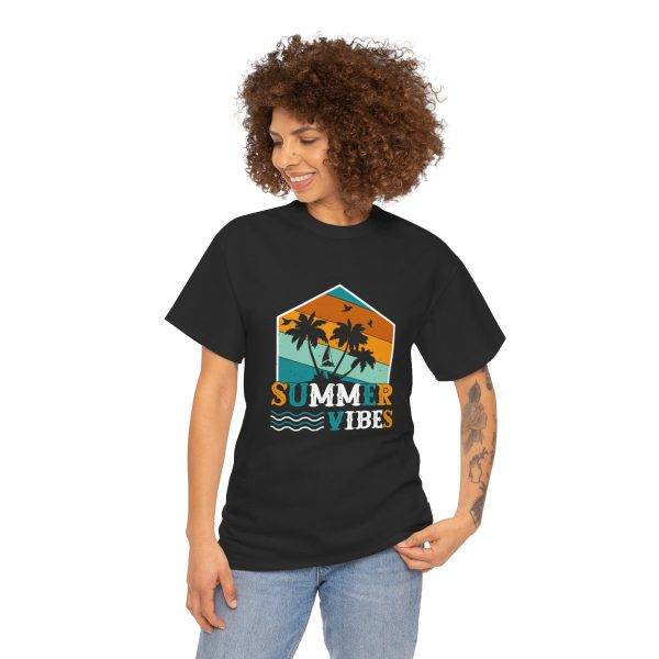 Summer Vibes Unisex Heavy Cotton Tee - Perfect for Beach Days & Casual Outings