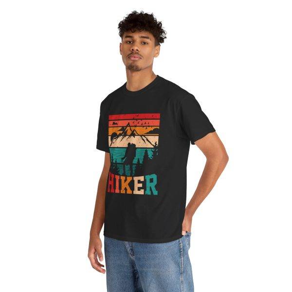 Hiker Vintage Graphic Unisex Heavy Cotton Tee - Perfect for Outdoor Adventures