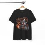 Born to Be Wild Unisex Heavy Cotton Tee - Motorcycle Skull Design