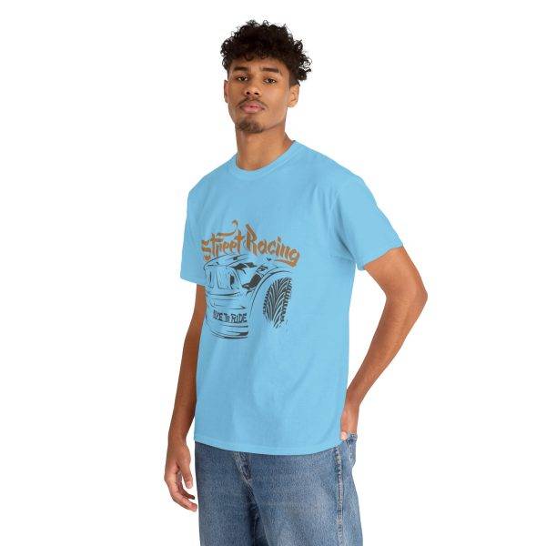 Street Racing Unisex Heavy Cotton Tee - Live to Ride Graphic Shirt