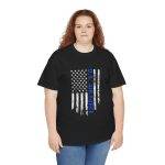 U.S. Air Force Flag Unisex Heavy Cotton Tee - Patriotic Graphic Shirt for Veterans and Supporters