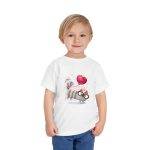 Cute Cat Balloon Toddler Tee - Playful Shortsleeve for Kids Cute Cat Balloon Toddler Tee - Playful Shortsleeve for Kids
