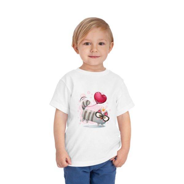 Cute Cat Balloon Toddler Tee - Playful Shortsleeve for Kids Cute Cat Balloon Toddler Tee - Playful Shortsleeve for Kids