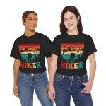 Hiker Vintage Graphic Unisex Heavy Cotton Tee - Perfect for Outdoor Adventures