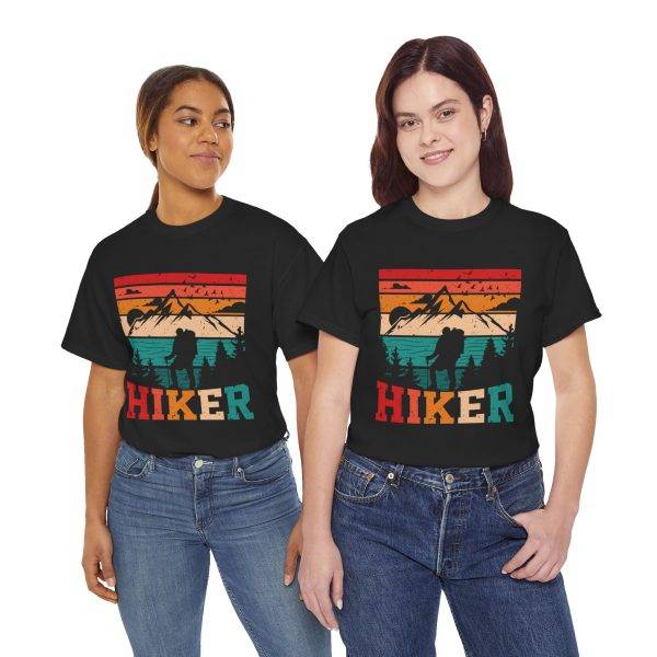 Hiker Vintage Graphic Unisex Heavy Cotton Tee - Perfect for Outdoor Adventures