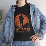 Inspirational Adventure Unisex Heavy Cotton Tee - "Don't Worry! I'll Be There in a Minute"