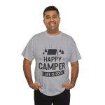 Happy Camper Unisex Heavy Cotton Tee - Life is Good Outdoor Shirt