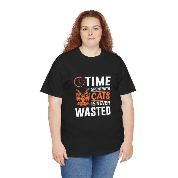 Time Spent with Cats Unisex Heavy Cotton Tee