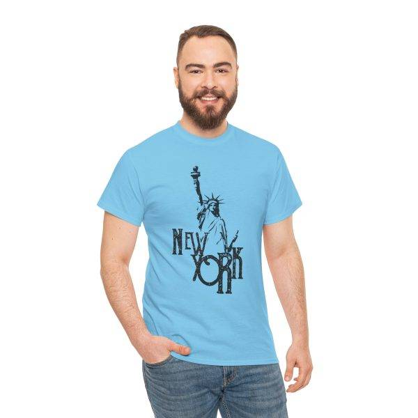 New York Liberty Unisex Heavy Cotton Tee - Vintage Inspired Graphic Tee