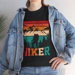 Hiker Vintage Graphic Unisex Heavy Cotton Tee - Perfect for Outdoor Adventures