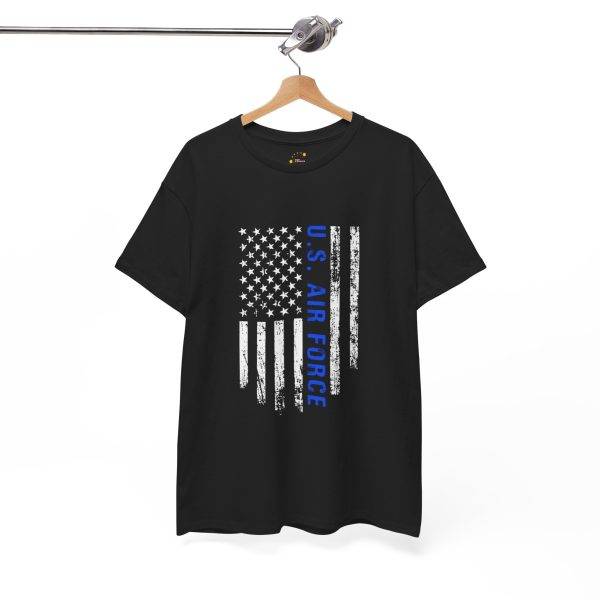 U.S. Air Force Flag Unisex Heavy Cotton Tee - Patriotic Graphic Shirt for Veterans and Supporters