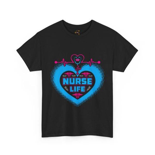 Nurse Life Women Heavy Cotton Tee - Comfortable Shirt for Healthcare Heroes Nurse Life Women Heavy Cotton Tee - Comfortable Shirt for Healthcare Heroes
