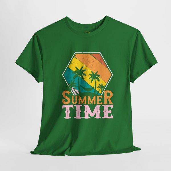 Summer Time Unisex Heavy Cotton Tee | Casual Vacation Vibes