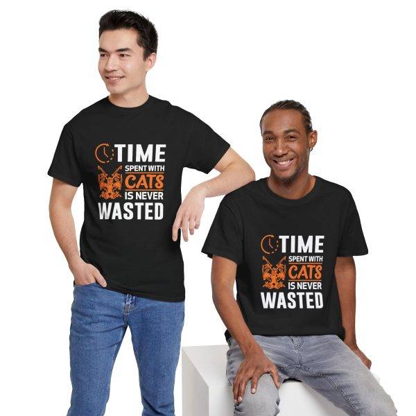 Time Spent with Cats Unisex Heavy Cotton Tee