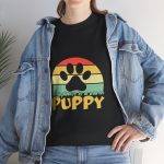 Happiness is a Warm Puppy Tee - Unisex Heavy Cotton Dog Shirt