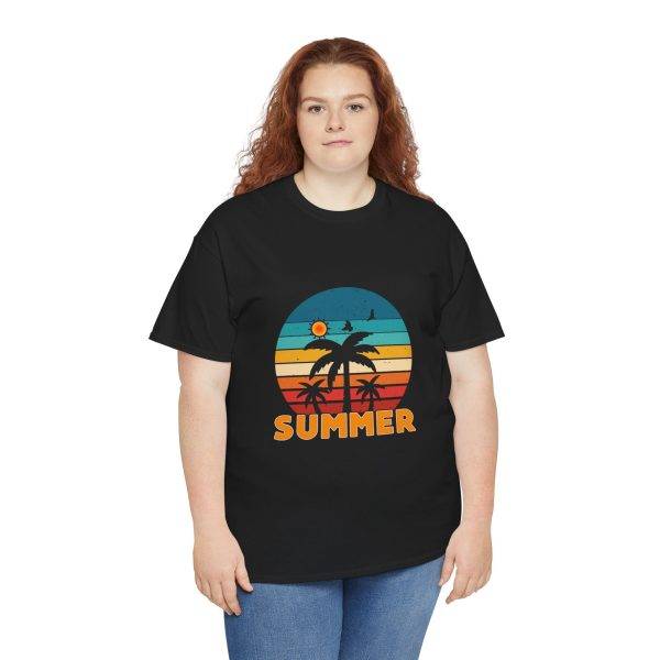 Retro Summer Vibes Unisex Heavy Cotton Tee