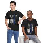 U.S. Air Force Flag Unisex Heavy Cotton Tee - Patriotic Graphic Shirt for Veterans and Supporters