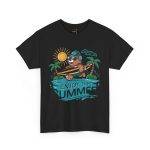 Summer Vibes Unisex Heavy Cotton Tee - Enjoy the Summer Surfing Design Summer Vibes Unisex Heavy Cotton Tee - Enjoy the Summer Surfing Design