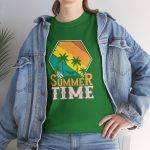 Summer Time Unisex Heavy Cotton Tee | Casual Vacation Vibes