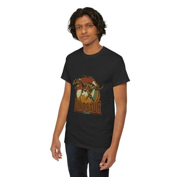 Dinosaur Graphic Unisex Heavy Cotton Tee - Vintage Style T-Shirt for Dino Lovers