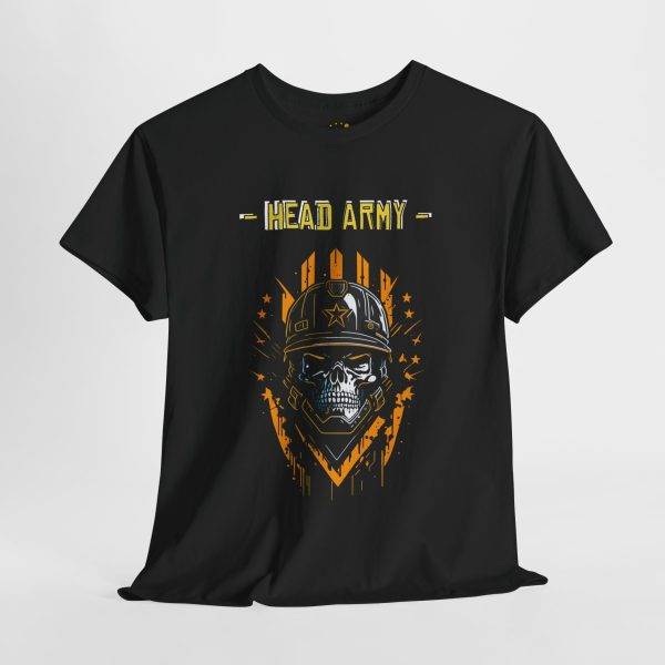 Head Army Graphic Tee for Military Enthusiasts - Unisex Heavy Cotton T-Shirt