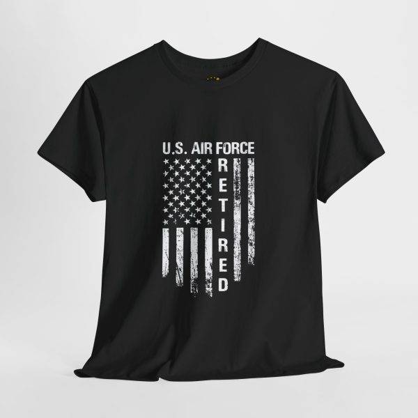 U.S. Air Force Retired Heavy Cotton Tee – Honor Your Service