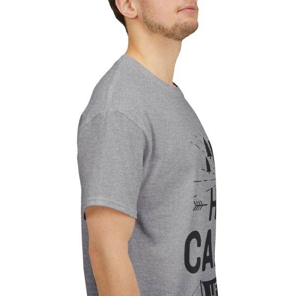 Happy Camper Unisex Heavy Cotton Tee - Life is Good Outdoor Shirt